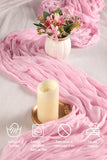 instructions entretien chemin de table rose 