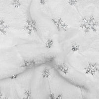 Chemin de Table Blanc pour Noël avec Motif Flocon