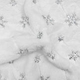 Chemin de Table Blanc pour Noël avec Motif Flocon