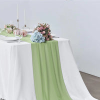 Chemin de Table Crochet Vert Chic et Raffiné