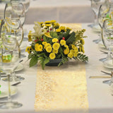 Chemin de Table Doré à Paillettes Métalliques