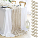Chemin de Table en Gaze Semi-Transparente – 90 × 400 cm — 90 x 400 cm