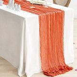 Chemin de Table en Gaze Semi-Transparente Sauge