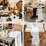 Chemin de Table en Gaze – Style Campagnard