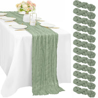Chemin de Table en Gaze – Style Campagnard