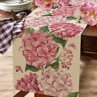 Chemin de Table Rose avec Imprimé Floral