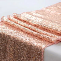 Chemin de Table Rose et Scintillant à Sequins