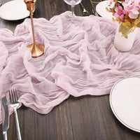 Chemin de Table Rose en Voile