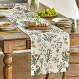 Chemin de Table en Tissu Imprimé Floral