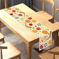 Chemin de Table en Tissu Motif Amusant et Convivial