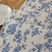 Chemin de Table en Tissu Motif Floral Style Rétro