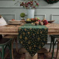 Chemin de Table Vert de Noël Raffiné et Design