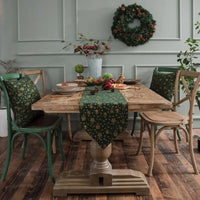 Chemin de Table Vert de Noël Raffiné et Design