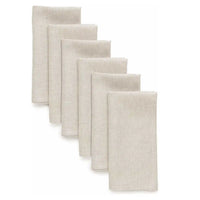 Serviette en lin et coton naturel — Naturel 28x28cm