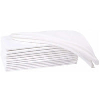 Serviette en lin et coton naturel — Blanc 28x28cm