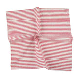 Lot de 12 Serviettes de Table à Rayures