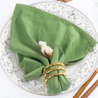 Lot de 6 serviettes en coton fêtes de fin d'année — coloris Vert