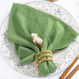 Lot de 6 serviettes en coton fêtes de fin d'année — coloris Vert