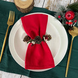 Lot de 6 serviettes en coton fêtes de fin d'année — mise en table