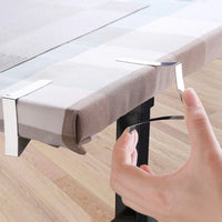 Lot de 8 Pinces à Nappe en Acier Inoxydable