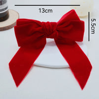 Lot de 8 Ronds de Serviette Nœuds Rouges de Noël