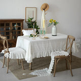 Nappe Blanche Chic et Décorative en Coton