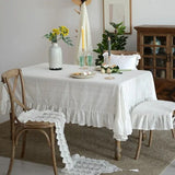 Nappe Blanche Chic et Décorative en Coton