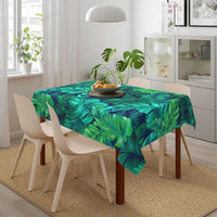 Nappe Ciree Rectangulaire avec Motifs de Feuilles