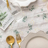 Nappe Florale en Coton Style Coréen