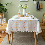 Nappe Florale en Coton Style Coréen — Multicolore