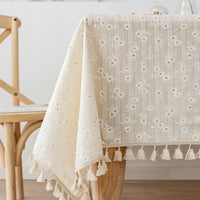 Nappe Florale en Coton Style Coréen