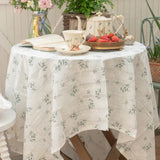 Nappe Florale en Coton Style Coréen