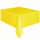 Nappe Jetable Rectangulaire en Plastique Imperméable — Jaune