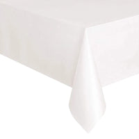 Nappe Jetable Rectangulaire en Plastique Imperméable — Blanc