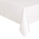 Nappe Jetable Rectangulaire en Plastique Imperméable — Blanc