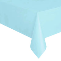 Nappe Jetable Rectangulaire en Plastique Imperméable — Bleu Clair