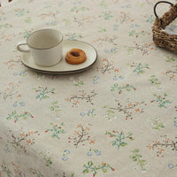 Nappe en Lin Chic Décorée de Fleurs