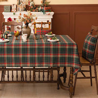 Nappe de Noël à Carreaux en Coton et Polyester