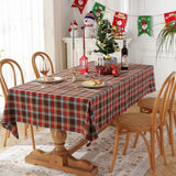 Nappe de Noël à Carreaux en Coton et Polyester