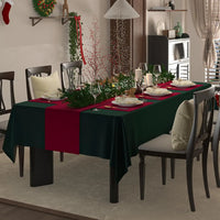 Nappe de Noël Vert Chasseur Imperméable — Vert Chasseur