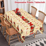 Nappe de Noël Vintage Cloches et Poinsettias