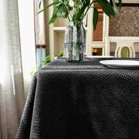 Nappe Noire et Rectangulaire en Lin