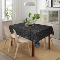 Nappe Noire Rectangulaire Style Gothique