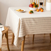 nappe beige à rayures horizontales foncées
