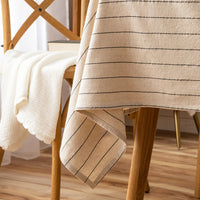 tombée de nappe à rayures horizontales 