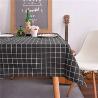 Nappe Rectangulaire en Coton à Carreaux
