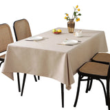 Nappe Rectangulaire en Coton et Lin Résistante aux Taches