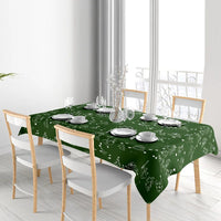 nappe à motif sapin sur une table rectangulaire 