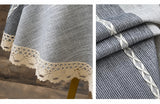 Détails Nappe Table Ovale Moderne Style Nordique en Dentelle