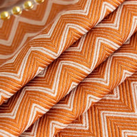 Nappe de table ovale orange avec motif design